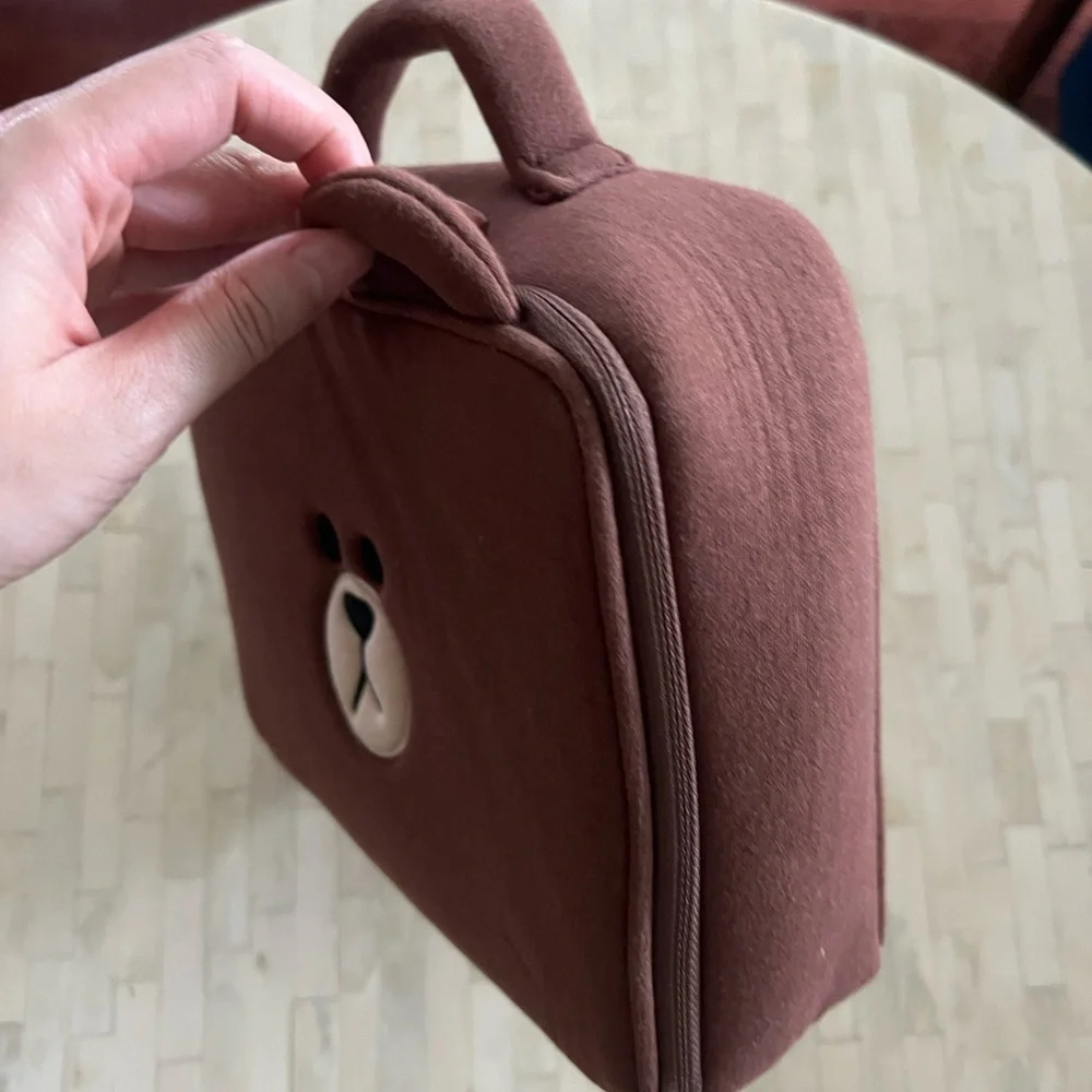 Line friends Brown Bear cosmetic Bag
